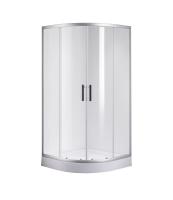 Душевой уголок MINO, прозр. стекла, полукруг, хром MN-90PСCS-SD-C