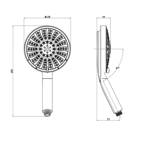 Лейка для душа D179