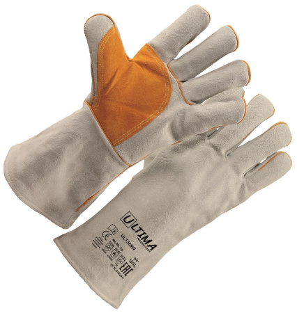 Краги ULTIMA спилковые усиленные утепленные, ULT365W