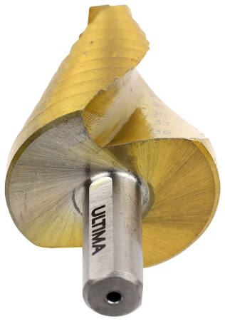 Сверло по металлу ступенчатое, Ultima, 9-36 мм, 10 ступеней, сталь P6M5