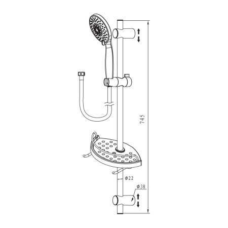 Душевой гарнитур BD03