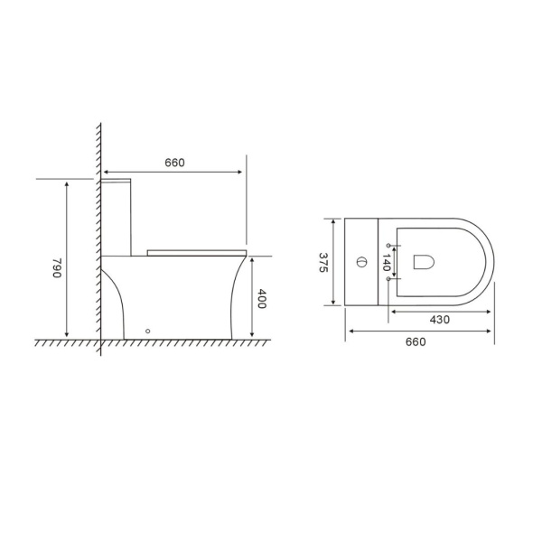 Унитаз-компакт VORTEX VX31126DP